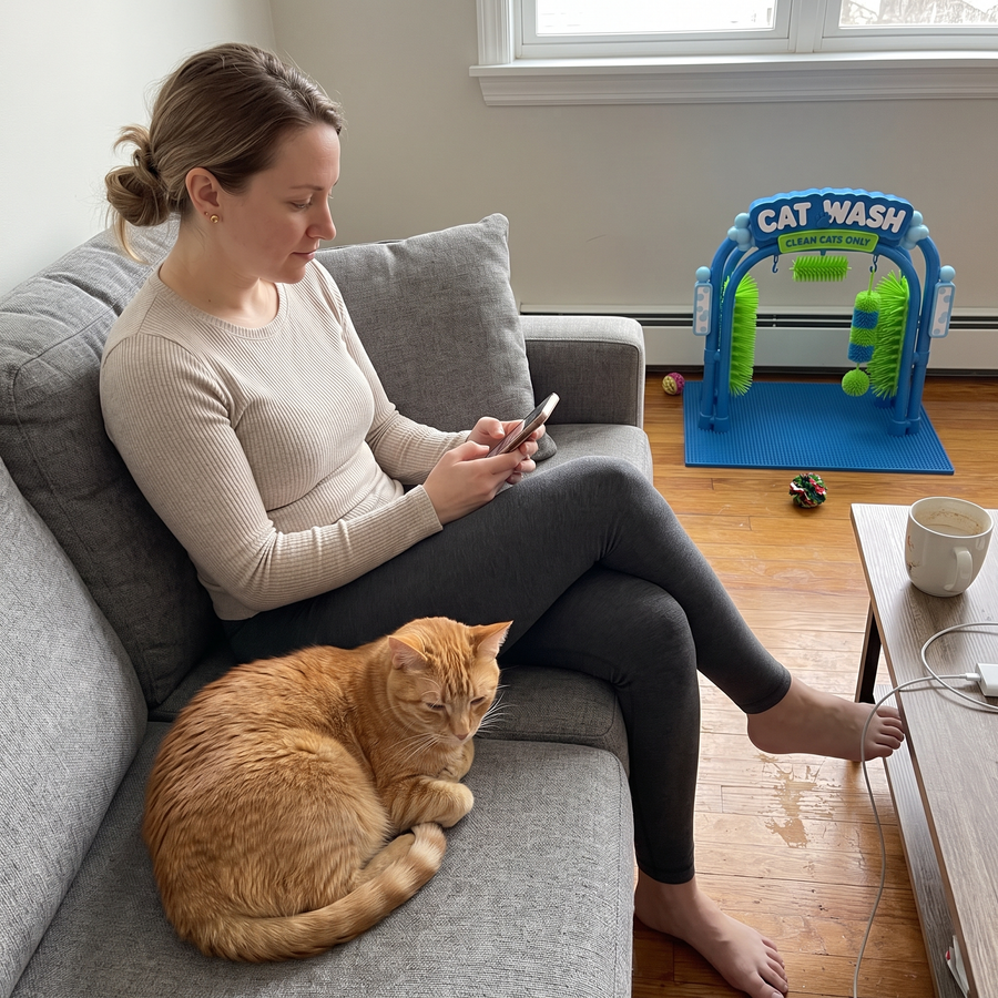 My couch is fur-free for the first time in three years.